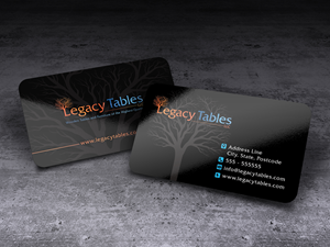Design de Carte de Visite par ACK Design pour Legacy Tables, LLC | Design : #30492541