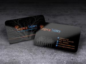 Design de Carte de Visite par ACK Design pour Legacy Tables, LLC | Design : #30498865