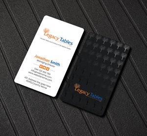 Design de Carte de Visite par Creations Box 2015 pour Legacy Tables, LLC | Design : #30483710