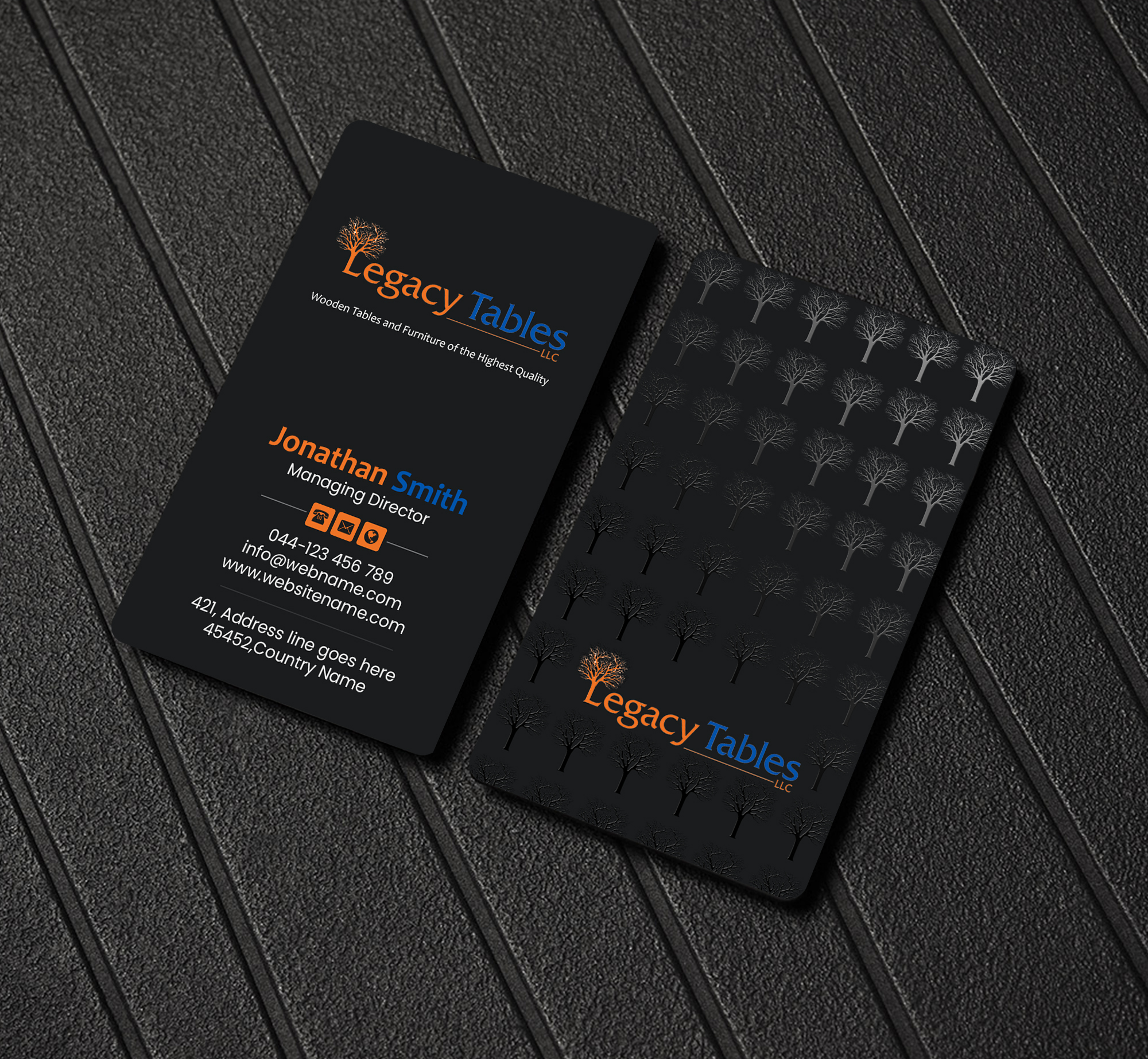 Design de Carte de Visite par Creations Box 2015 pour Legacy Tables, LLC | Design #30483711