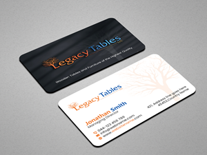 Design de Carte de Visite par Creations Box 2015 pour Legacy Tables, LLC | Design : #30483717