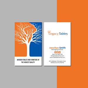 Design de Carte de Visite par Creations Box 2015 pour Legacy Tables, LLC | Design : #30483726