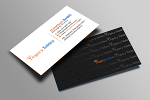 Design de Carte de Visite par Creations Box 2015 pour Legacy Tables, LLC | Design : #30483728