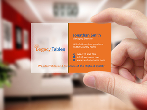 Design de Carte de Visite par Creations Box 2015 pour Legacy Tables, LLC | Design : #30484135
