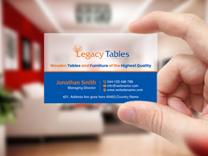 Design de Carte de Visite par Creations Box 2015 pour Legacy Tables, LLC | Design : #30484137