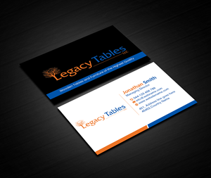Design de Carte de Visite par Creations Box 2015 pour Legacy Tables, LLC | Design : #30484145