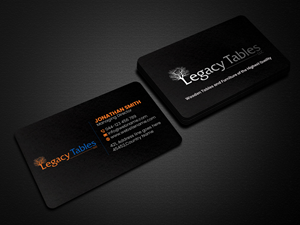 Design de Carte de Visite par Creations Box 2015 pour Legacy Tables, LLC | Design : #30484148