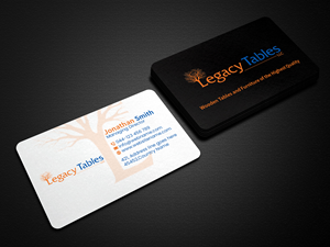 Design de Carte de Visite par Creations Box 2015 pour Legacy Tables, LLC | Design : #30484149