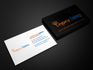 Design de Carte de Visite par Creations Box 2015 pour Legacy Tables, LLC | Design : #30484154