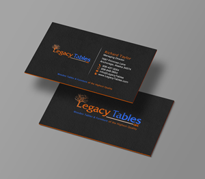 Visitenkarten-Design von chandrayaan.creative für Legacy Tables, LLC | Design: #30482465