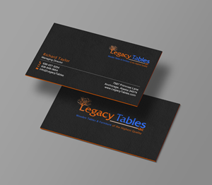 Visitenkarten-Design von chandrayaan.creative für Legacy Tables, LLC | Design: #30482481