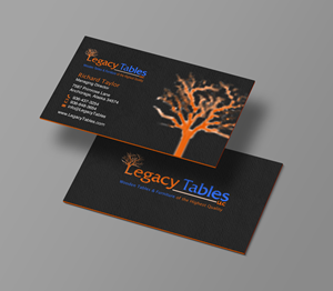 Visitenkarten-Design von chandrayaan.creative für Legacy Tables, LLC | Design: #30482495