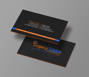 Visitenkarten-Design von chandrayaan.creative für Legacy Tables, LLC | Design: #30482668