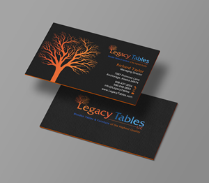 Visitenkarten-Design von chandrayaan.creative für Legacy Tables, LLC | Design: #30491931