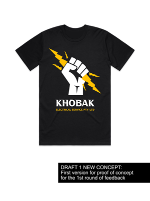 Diseño de Camiseta por AnninWonderland para Khobak electrical service pty ltd | Diseño: #30501700