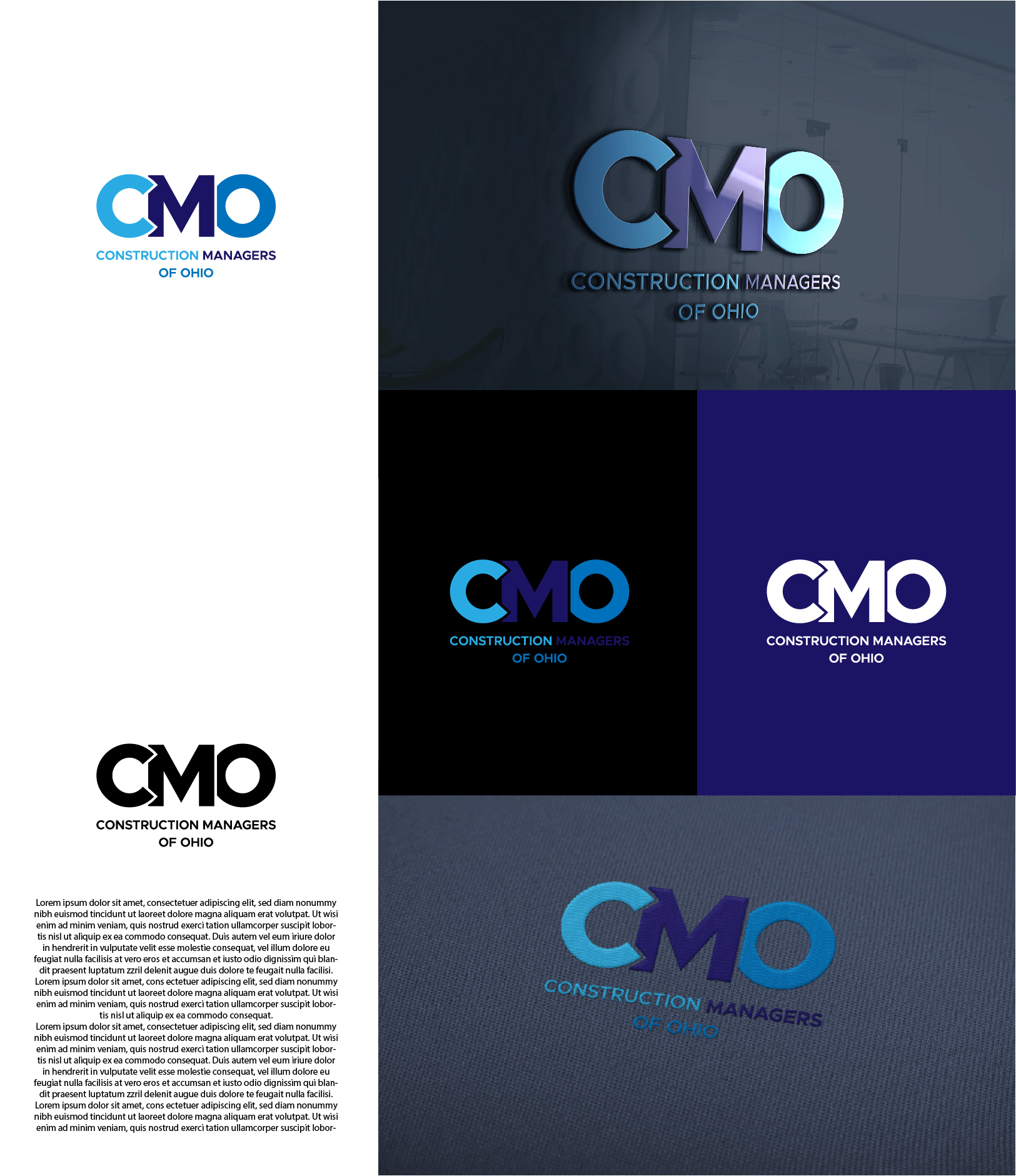 Logo Design by vidarshana 2 for Construction Managers of Ohio | Design #30499876