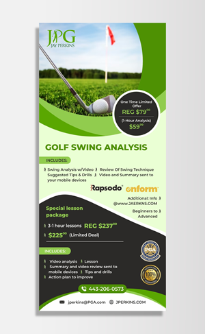 Flyer Design by KreativeMadz for Jay Perkins Golf | Design: #30499514