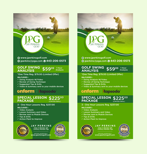 Diseño de Flyer por Rajneesha para Jay Perkins Golf | Diseño #30492263