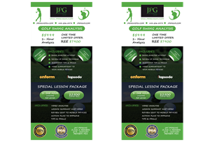 Diseño de Flyer por PARTH01 para Jay Perkins Golf | Diseño #30494216