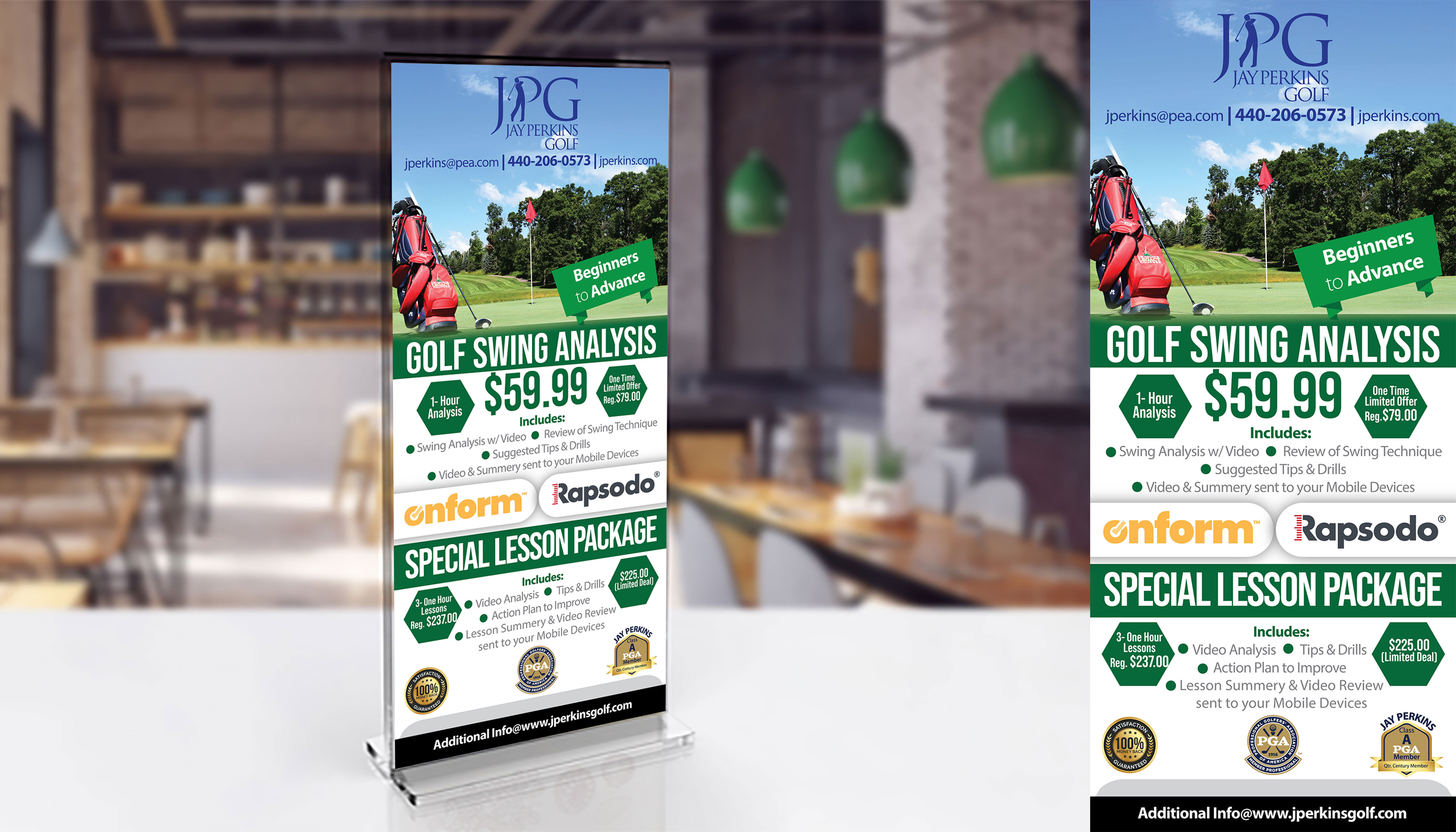 Diseño de Flyer por HAMDIYA para Jay Perkins Golf | Diseño #30486707