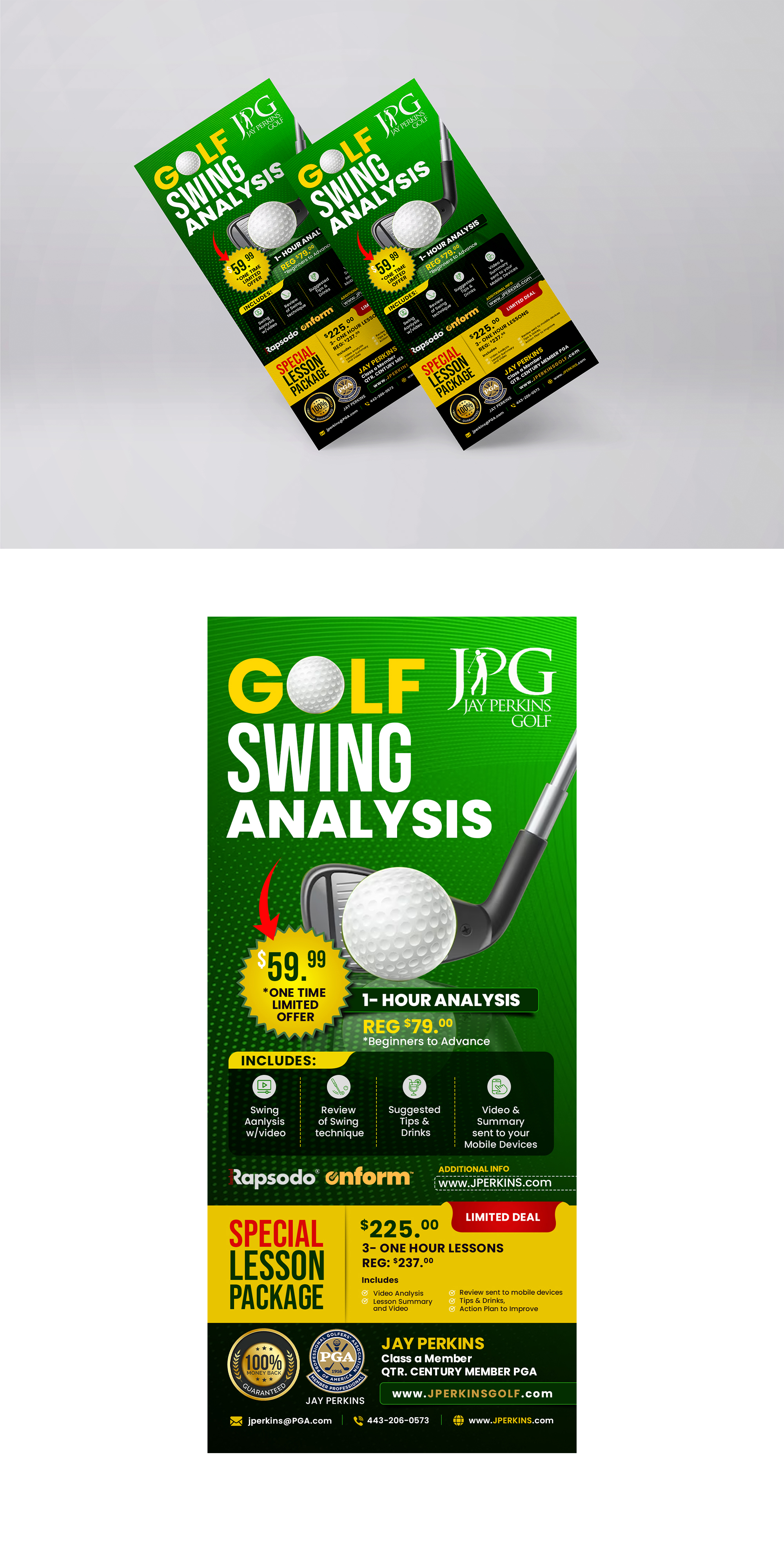 Flyer-Design von debdesign für Jay Perkins Golf | Design #30493844