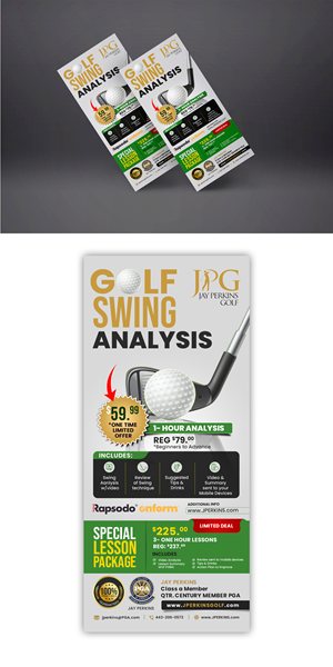 Diseño de Flyer por debdesign para Jay Perkins Golf | Diseño: #30493845