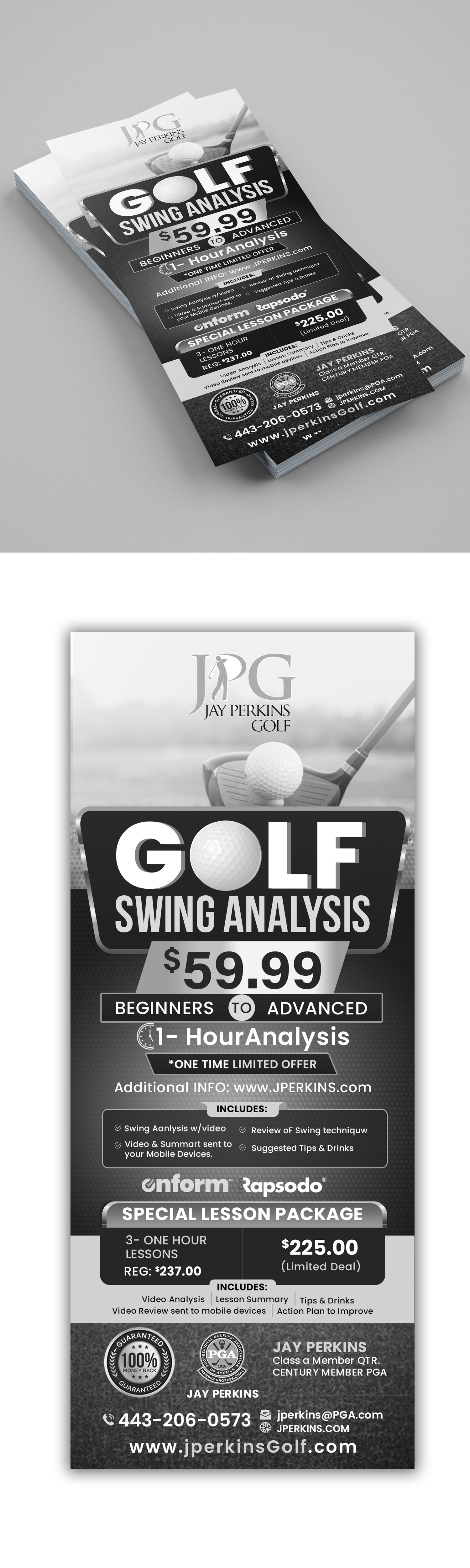 Flyer-Design von debdesign für Jay Perkins Golf | Design #30494014