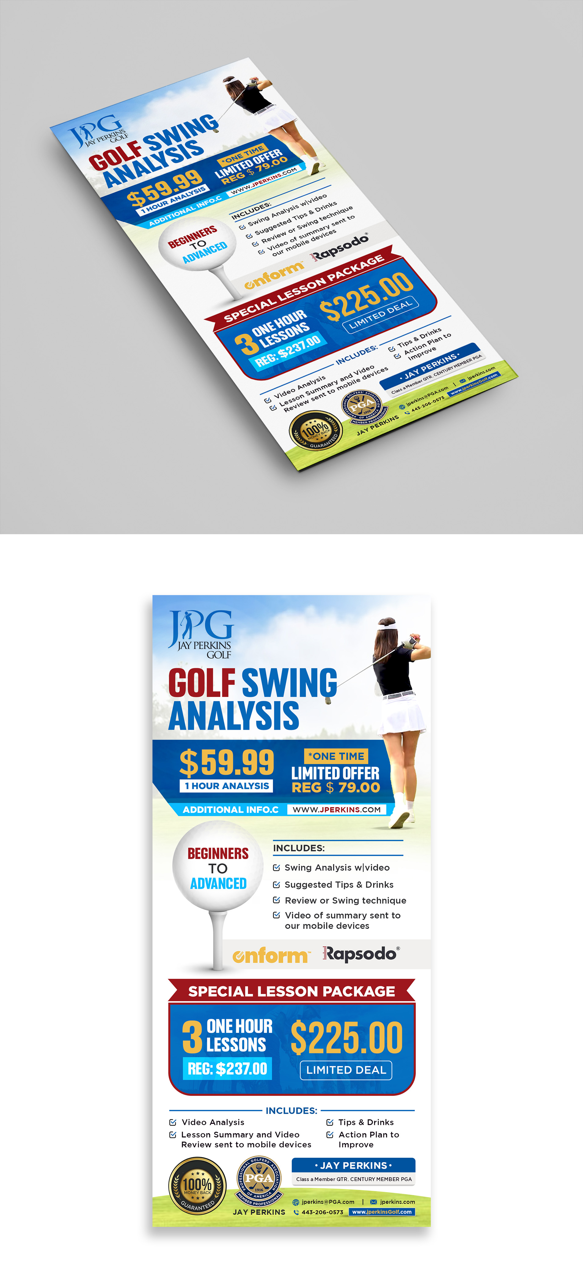 Flyer-Design von debdesign für Jay Perkins Golf | Design #30495269