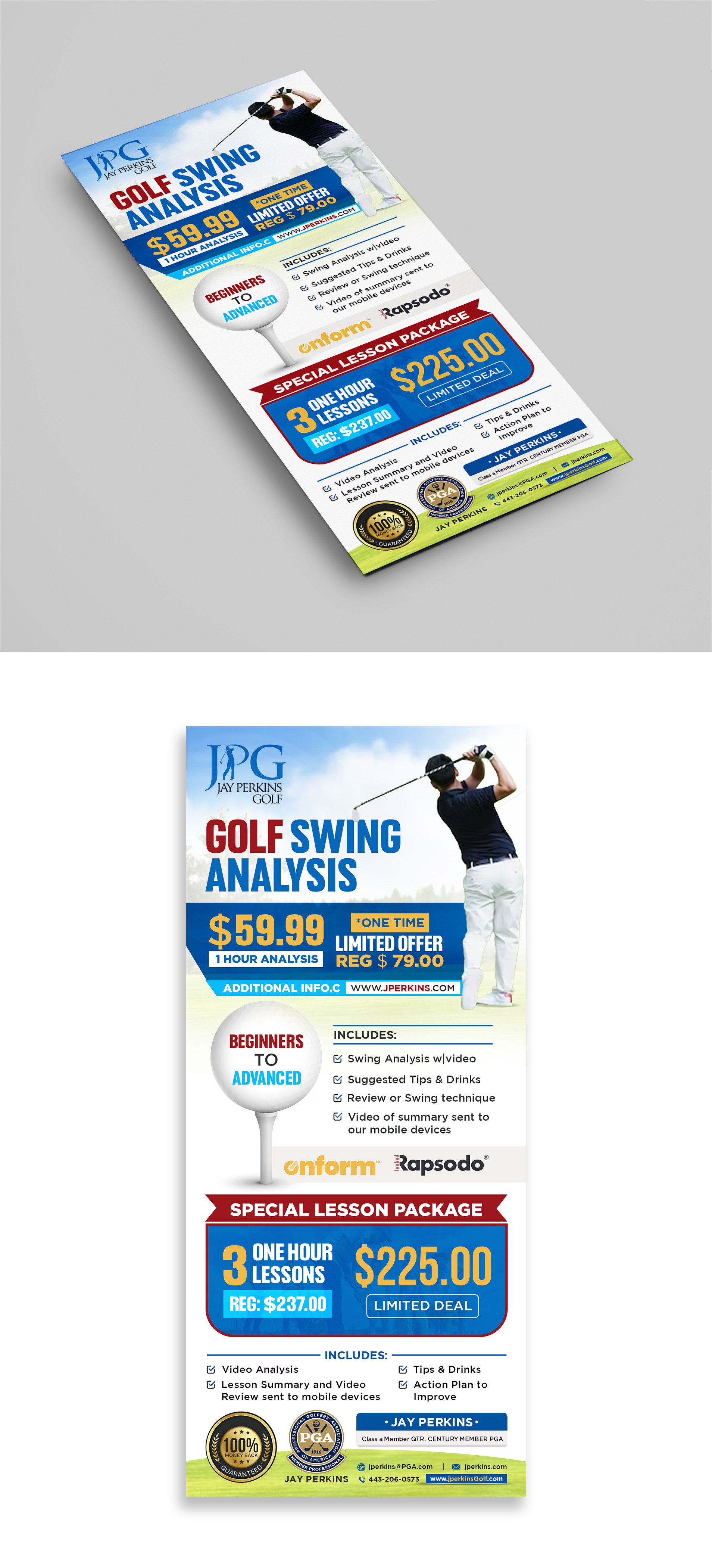 Flyer-Design von debdesign für Jay Perkins Golf | Design #30495270