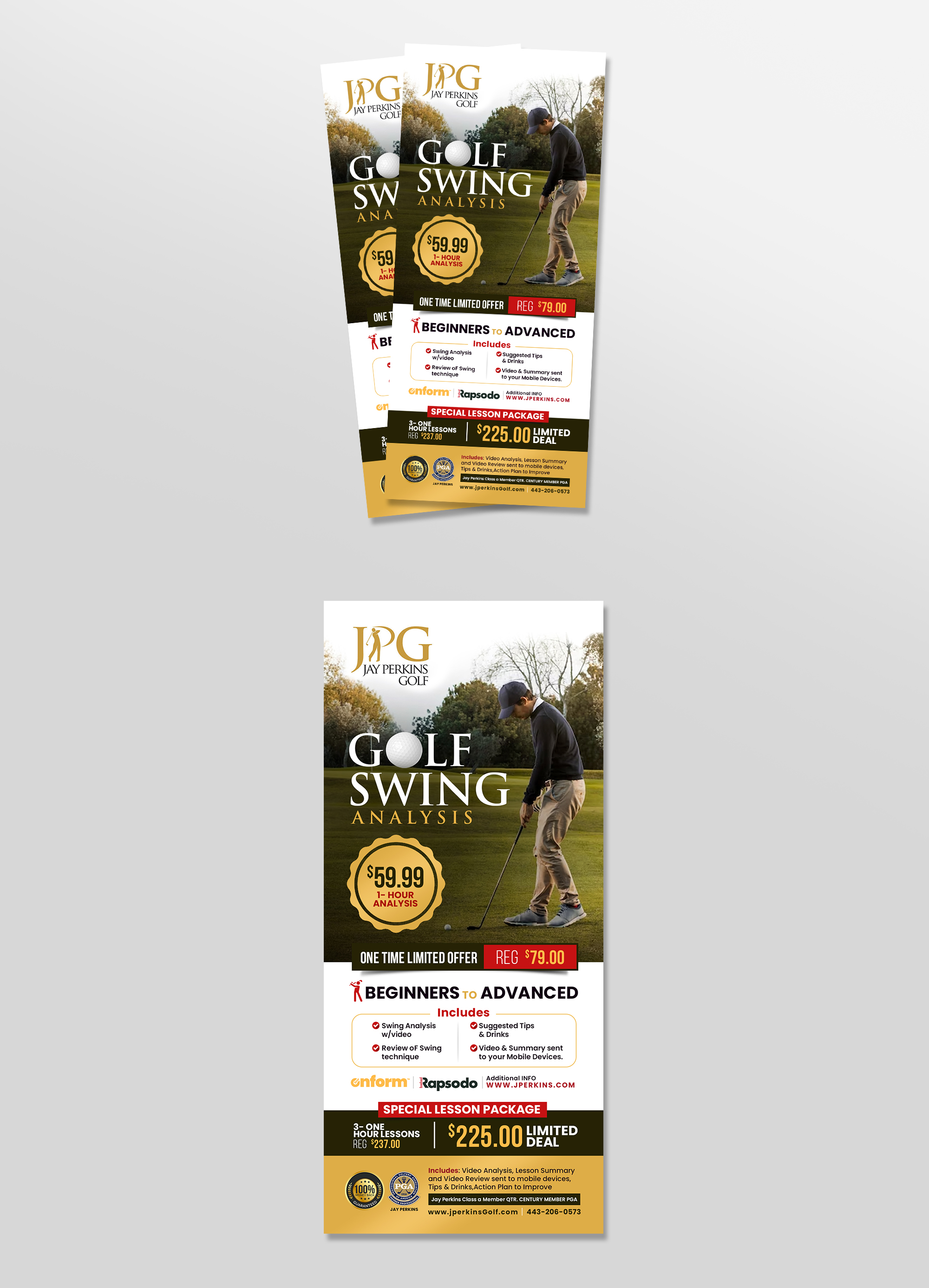 Flyer Design by debdesign for Jay Perkins Golf | Design #30495394