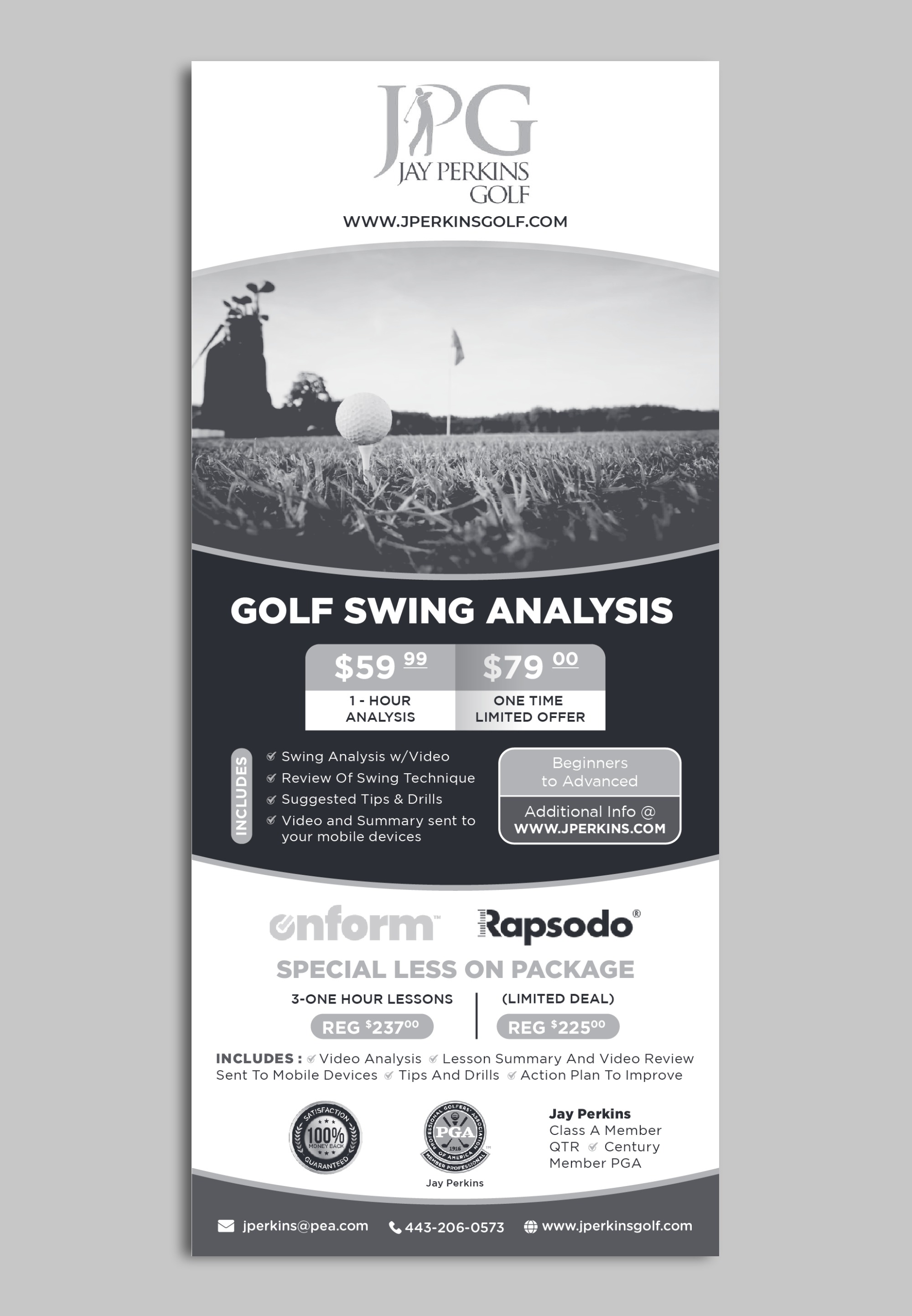 Flyer-Design von ecorokerz für Jay Perkins Golf | Design #30498701
