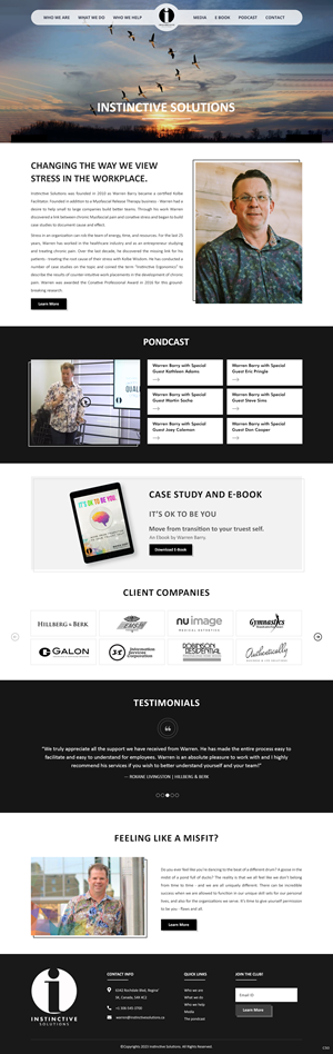 Web Design par pb pour Instinctive Solutions Inc. | Design #30516254