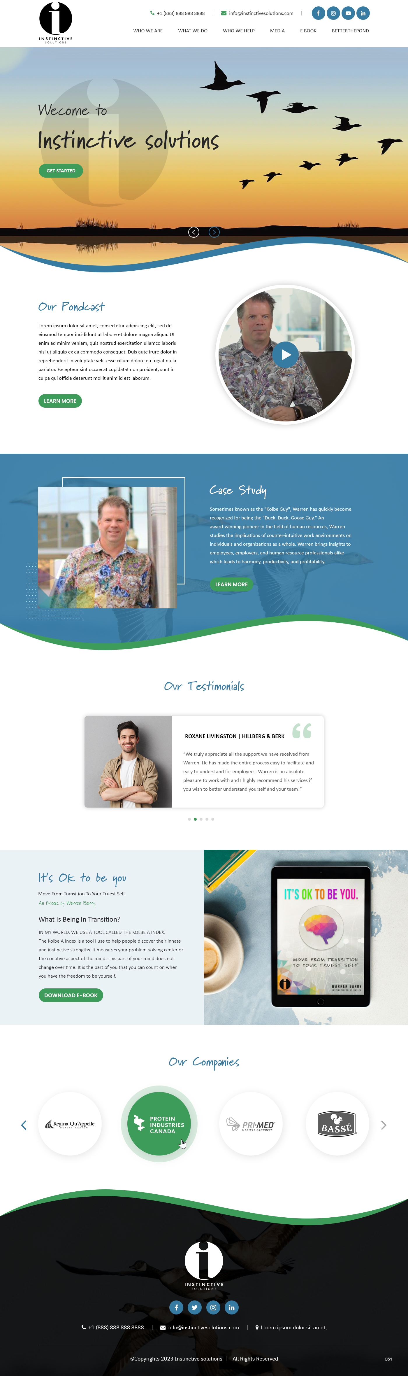 Web Design by pb for Instinctive Solutions Inc. | Design #30516255