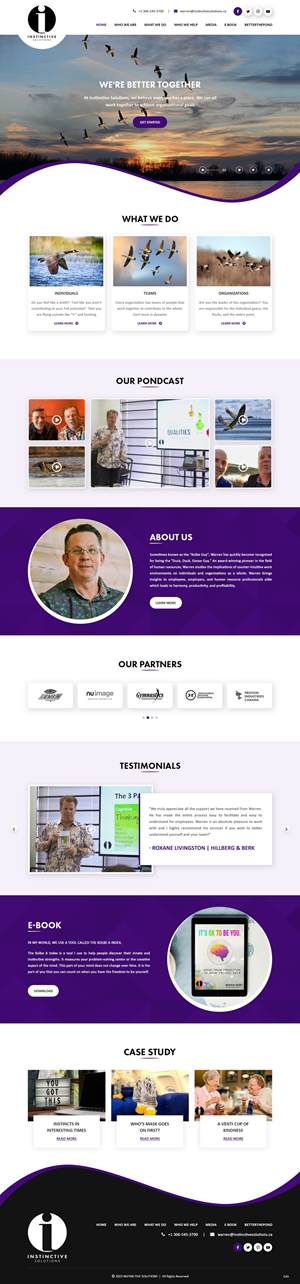 Web Design par pb pour Instinctive Solutions Inc. | Design : #30516257