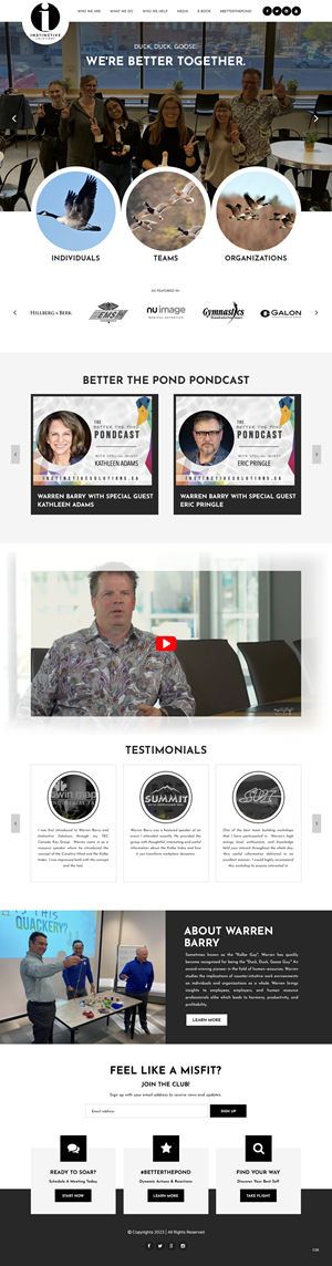 Web Design par pb pour Instinctive Solutions Inc. | Design : #30516258