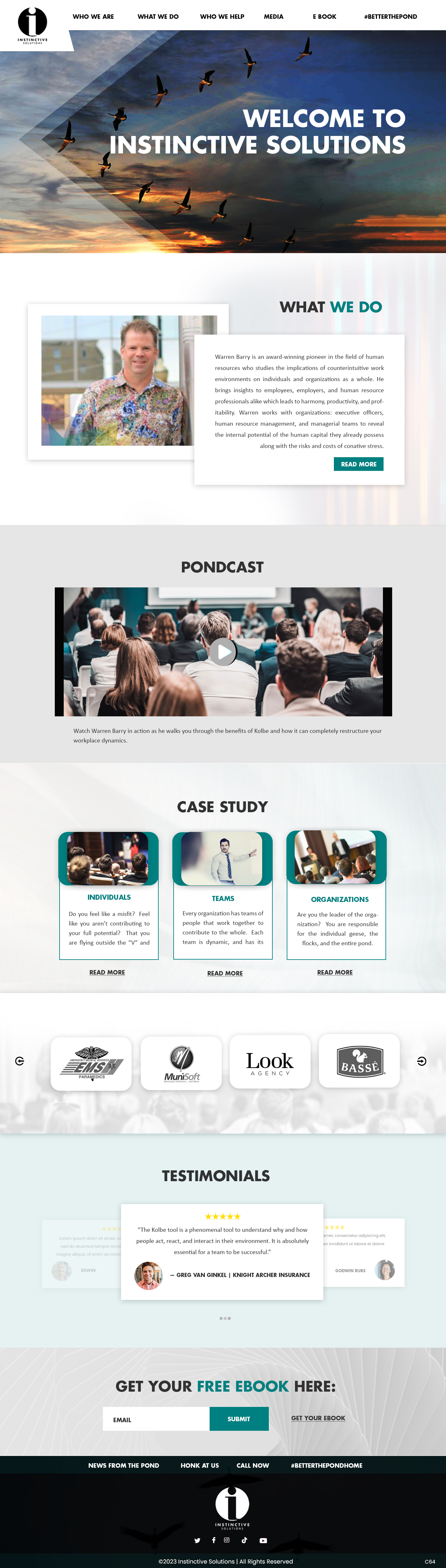 Web Design by pb for Instinctive Solutions Inc. | Design #30516264