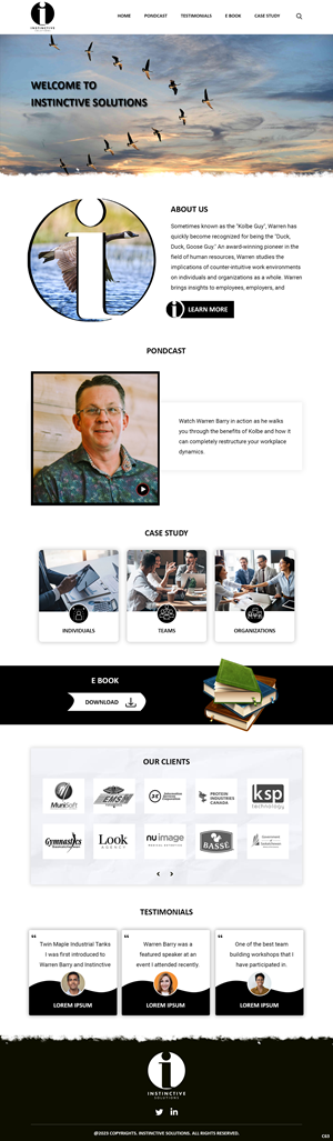Web Design par pb pour Instinctive Solutions Inc. | Design : #30516265