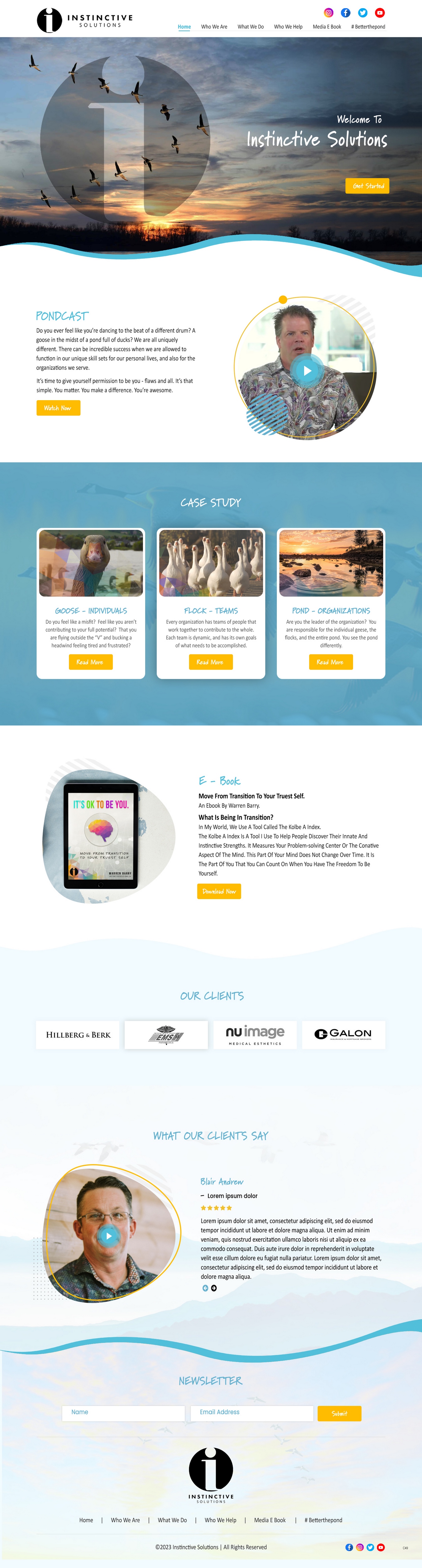 Web Design by pb for Instinctive Solutions Inc. | Design #30522284