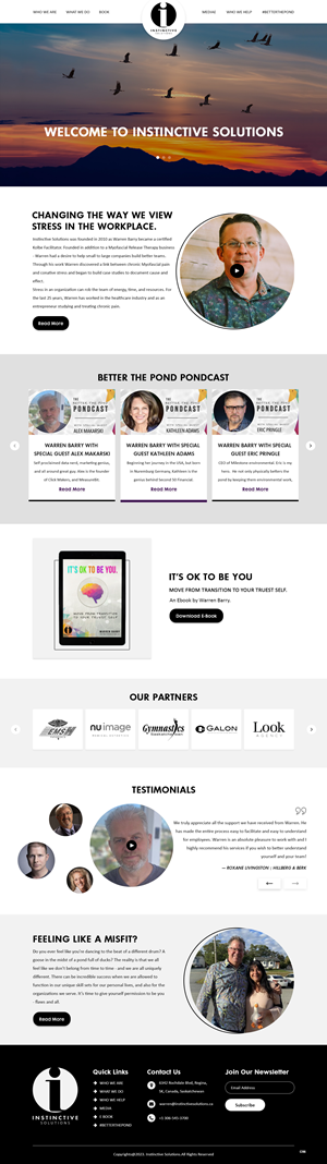 Web Design par pb pour Instinctive Solutions Inc. | Design : #30522285
