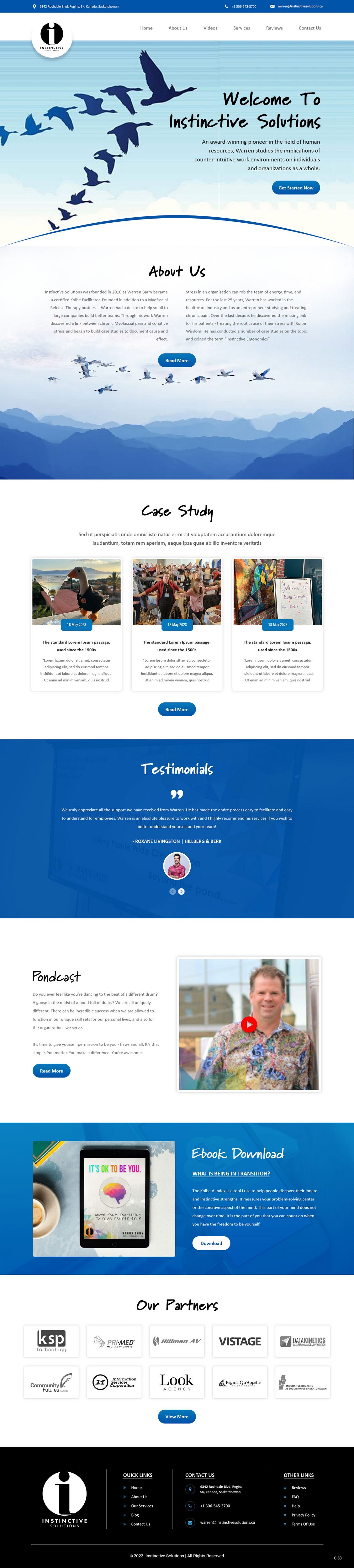 Web Design by pb for Instinctive Solutions Inc. | Design #30522287