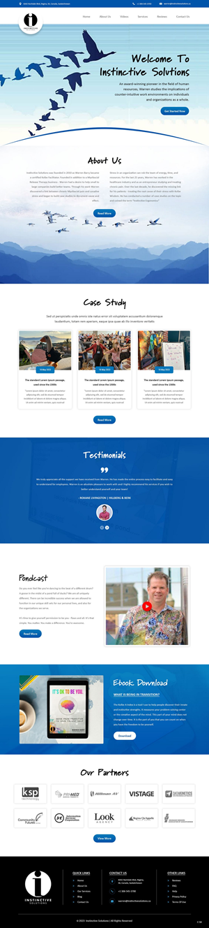Web Design par pb pour Instinctive Solutions Inc. | Design : #30522287