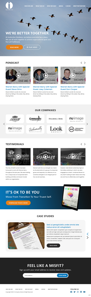 Web Design par pb pour Instinctive Solutions Inc. | Design : #30527039