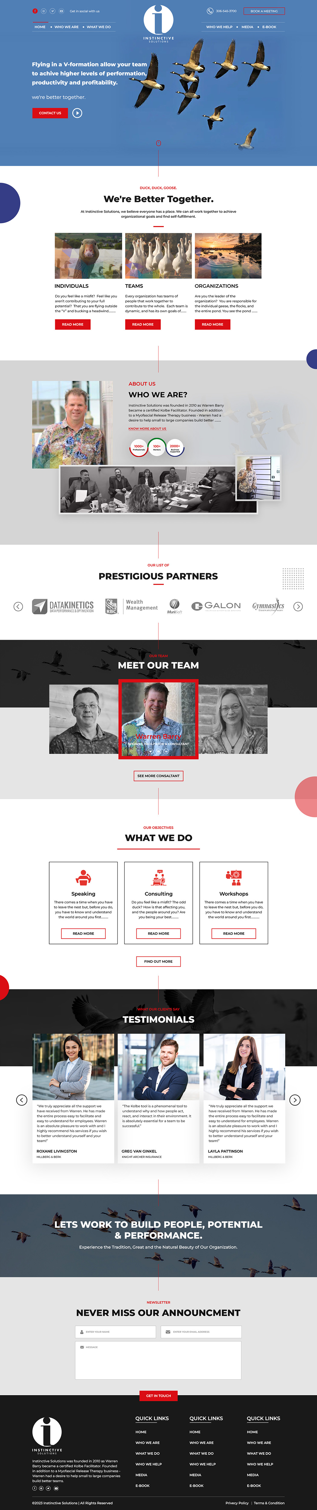 Web Design par creative.bugs pour Instinctive Solutions Inc. | Design #30504900