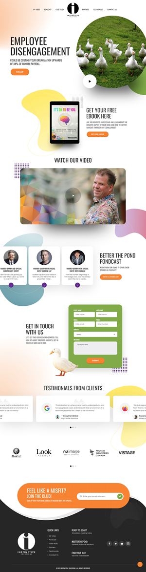 Web Design par nzdesigners pour Instinctive Solutions Inc. | Design : #30519147