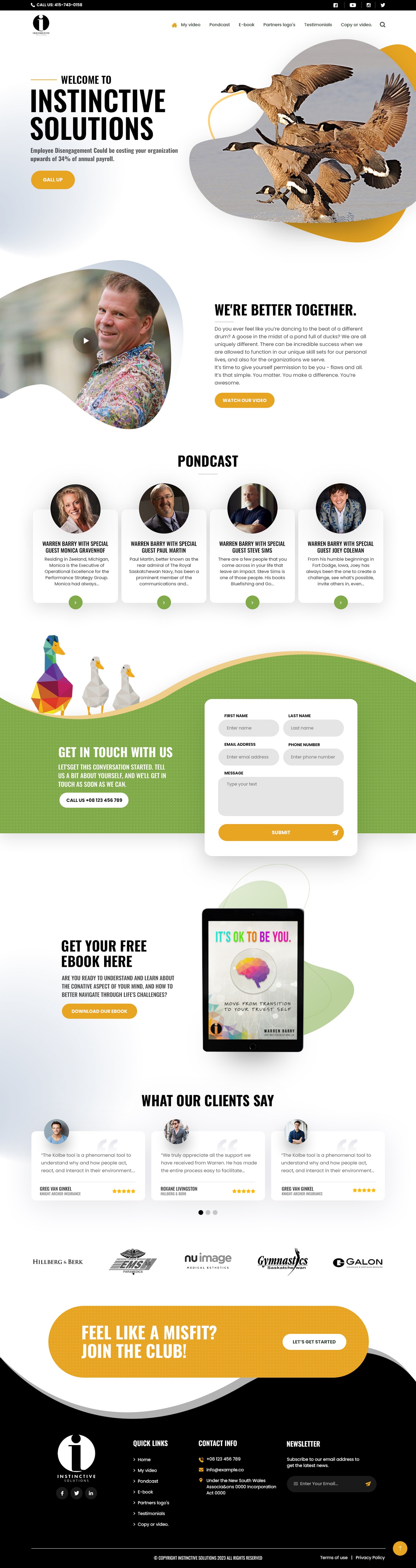 Web Design par nzdesigners pour Instinctive Solutions Inc. | Design #30519148