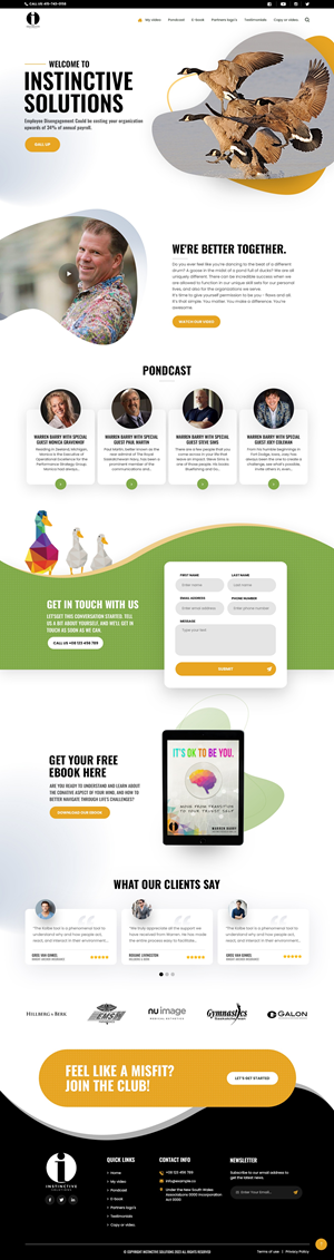 Web Design par nzdesigners pour Instinctive Solutions Inc. | Design : #30519148