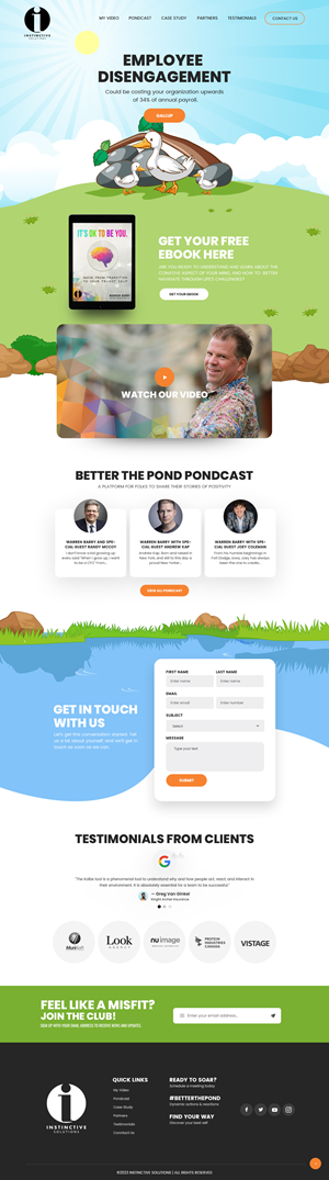 Web Design par nzdesigners pour Instinctive Solutions Inc. | Design #30524446