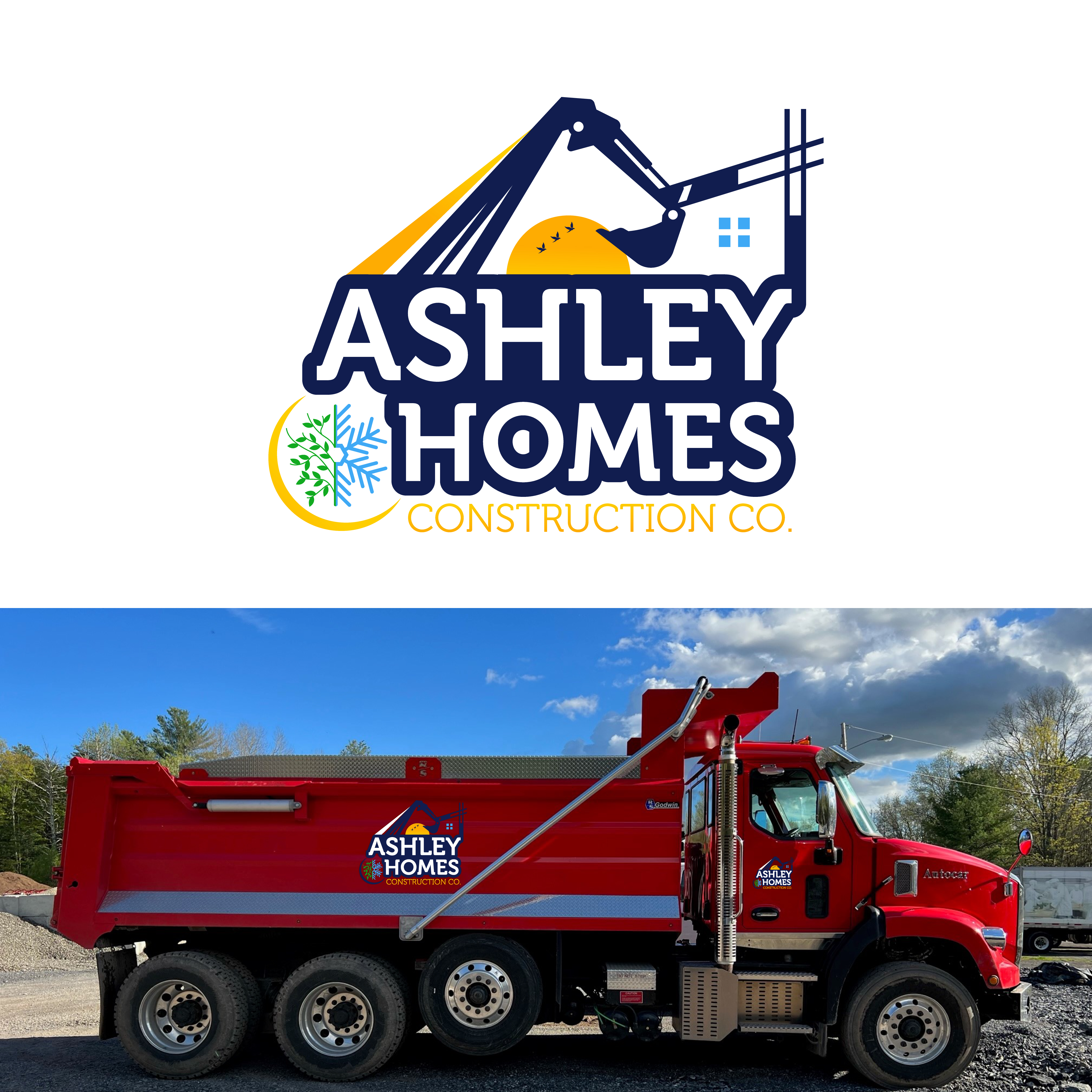 Logo Design by Nukhta Design for Ashley Homes Construction Co LLC | Design #30506478