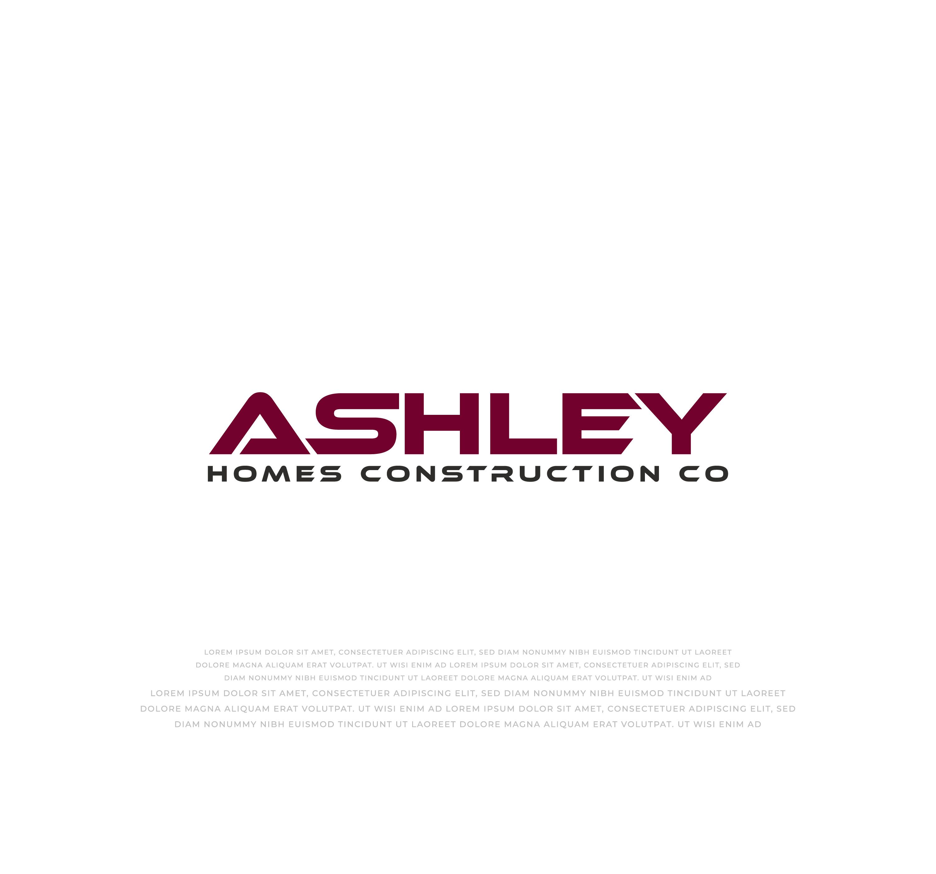 Logo Design by mehedi.h for Ashley Homes Construction Co LLC | Design #30485649