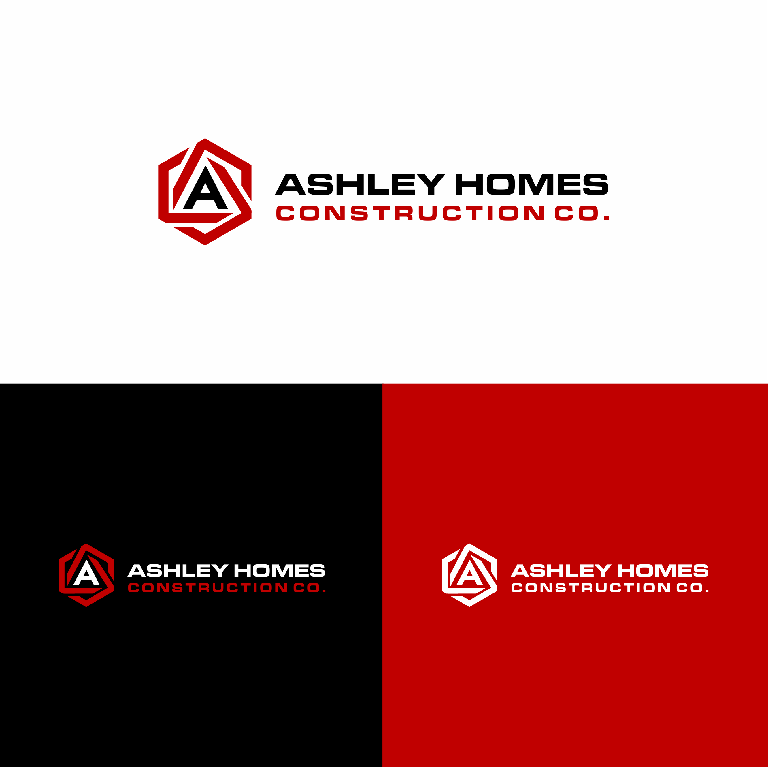 Logo Design by melzh for Ashley Homes Construction Co LLC | Design #30488260